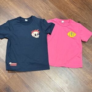 Kids Graphic T-Shirts - Navy and Pink